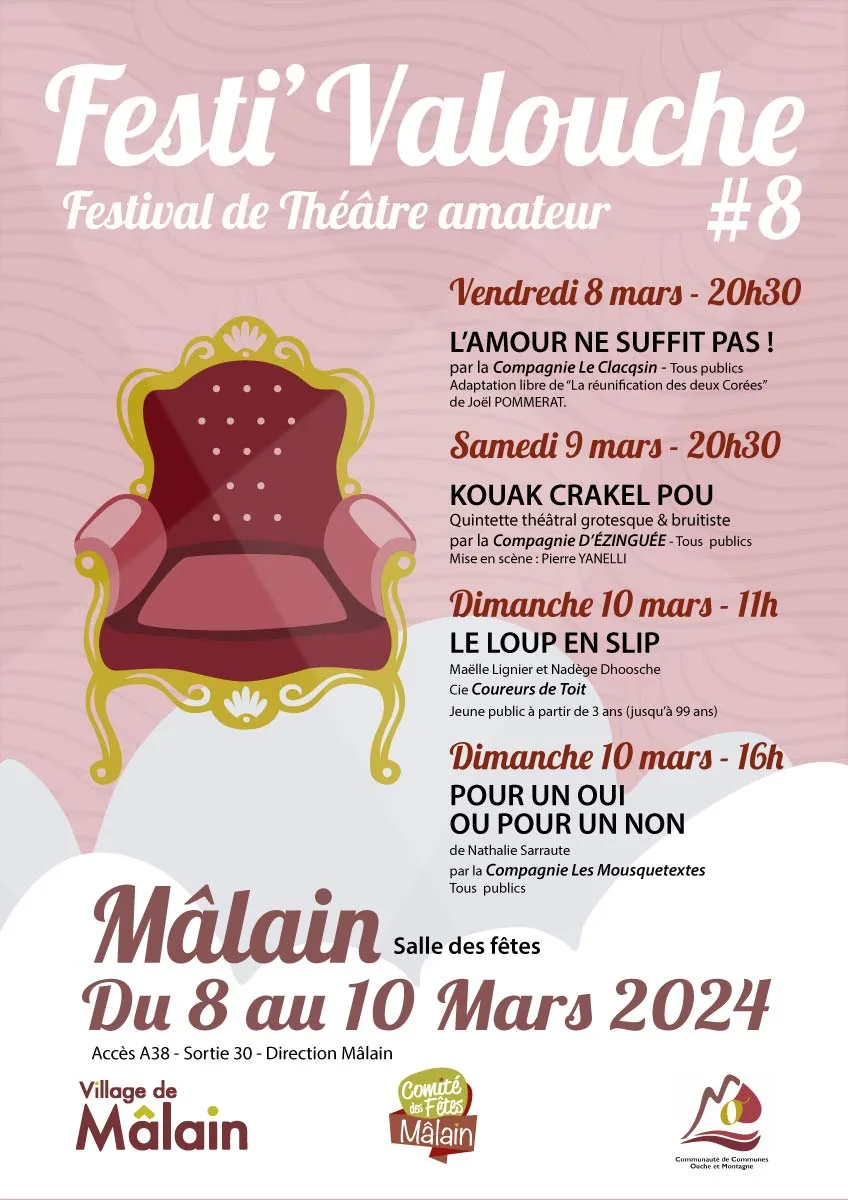 Festi'Valouche 2024 : Festival de théâtre amateur